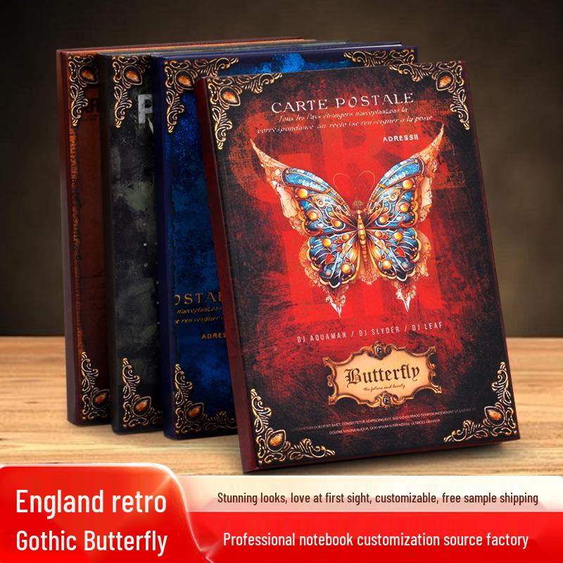 Thickened Creative Retro Notebook: Magic Butterfly Illustration for Students or Graduation Gifts