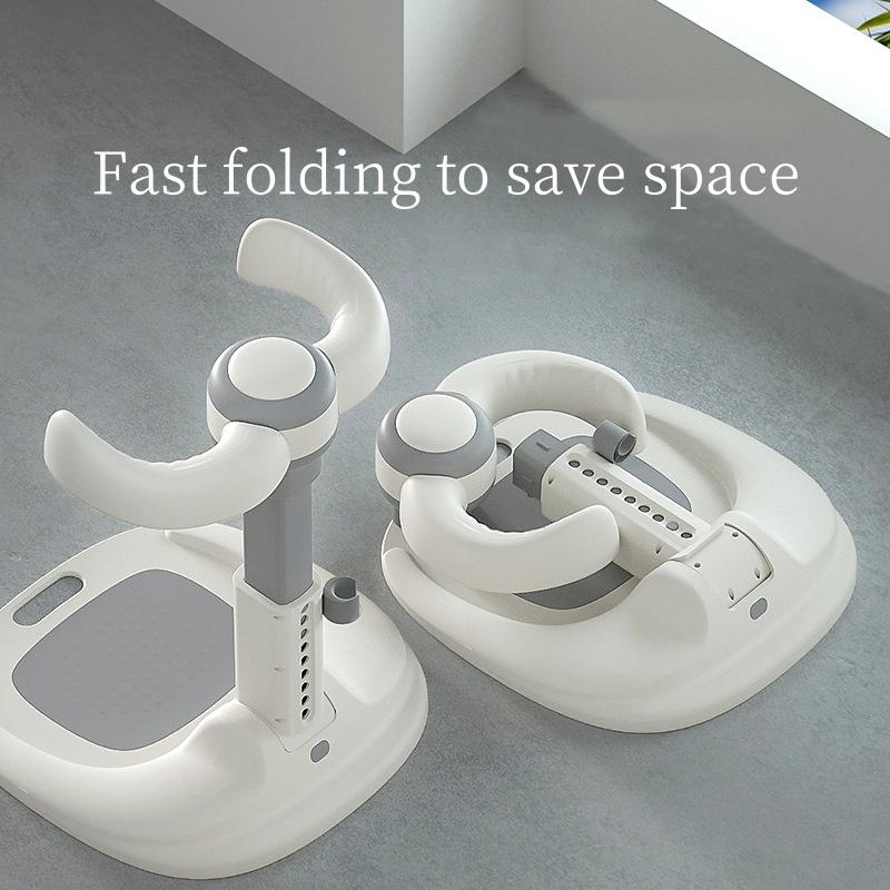 Baby standing bath device Infant child wash butt auxiliary stand foldable children's non-slip bath basin table
