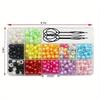 365pcs for Hair Braids Make Your Own Dirty Braids, Big Hole Bucket Beads, Bracelets, Dtring Beads