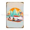 Sleek Car Design For Car Enthusiasts Metal Sign Poster Custom Garage Customize Wall Decor Wall Cave Tin Sign Poster