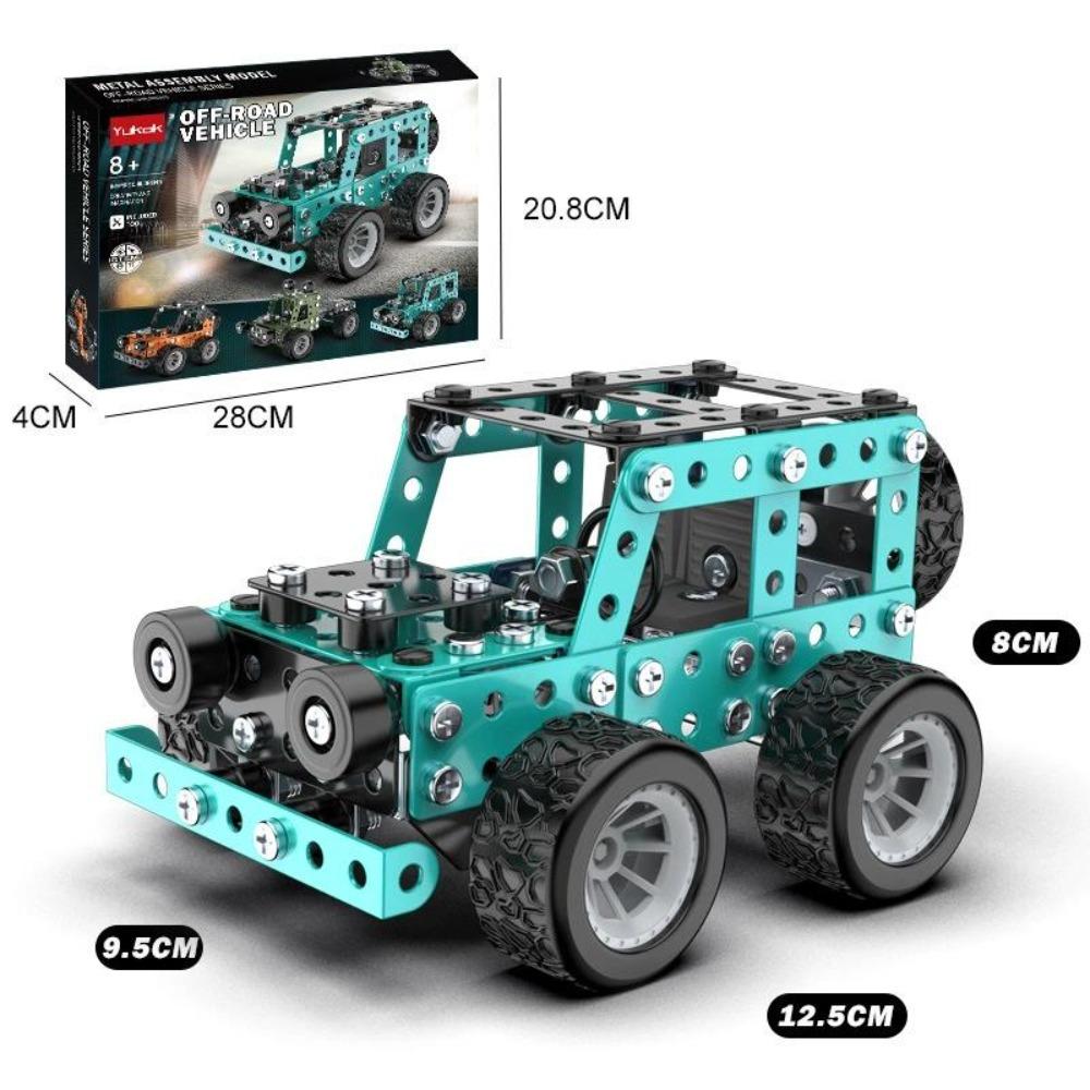 Baukästen Stem Montage Metall 3D Puzzle Offroad Modellauto Bausatz Konstruktionsset Spielzeug Eltern-Kind Interaktionsspielzeug