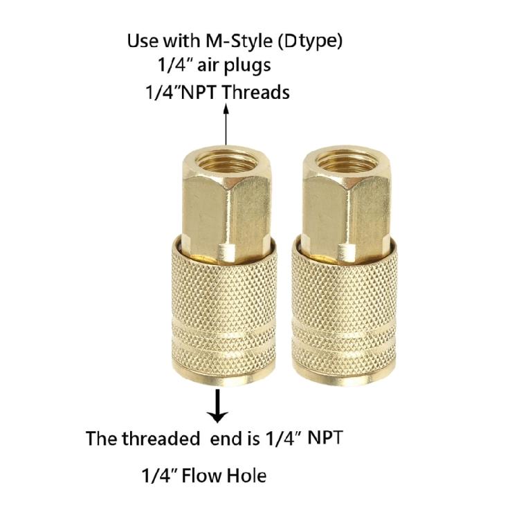 Air Line Hose Compressor Fittings 1/4inch Quick Coupler Connector Tool For Air Compressor Female Thread  Accessories