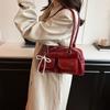 Ballet style bow underarm bag women's 2025 new large-capacity solid color portable shoulder bag
