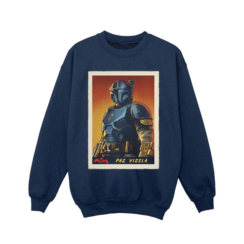 STAR WARS Girls The Mandalorian Paz Vizla Card Sweatshirt