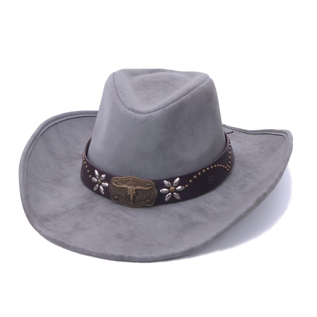 Wish Season Western Cowboy Hat Suede Jazz Hat Men'S And Women'S Top Hat