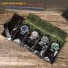 Cowhide Buckle Watch Storage Sleeve: Four-Piece Travel Cover Set