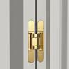 Concealed Mounting Hinge Zinc Alloy Noise Reduction for Interior Doors and Cabinets Strong Load Capacity 110mm