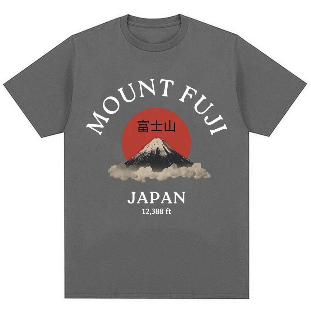 Japanese Style Mount Fuji Graphic Tshirts Fashion Vintage Novelty Unisex Unisex T Shirt Oversized Soft Cotton Casual Summer Tshirt
