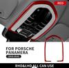 Carbon Fiber Modified For Porsche Panamera 2010-2016 Car Roof Reading Light Panel Decoration Sticker Interior Control Frame Trim
