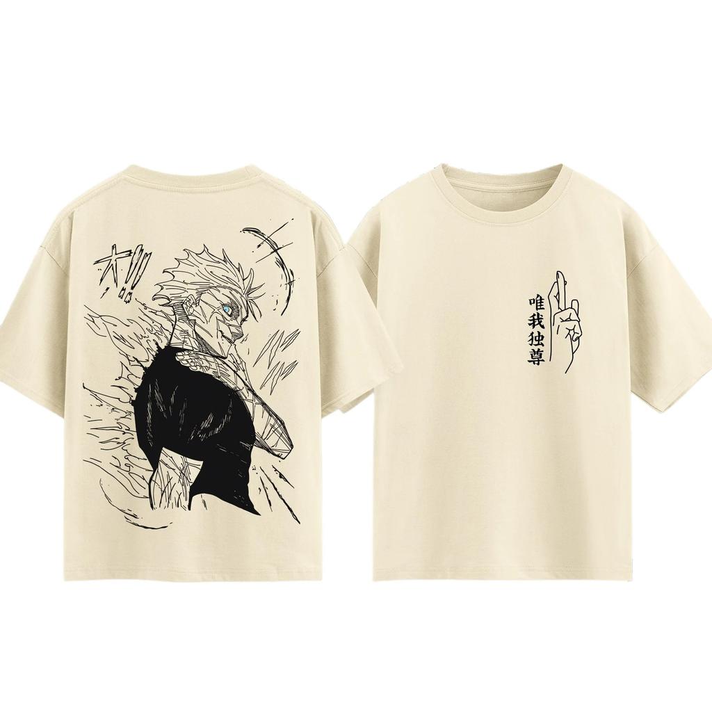 T-shirt Anime Jujutsu Kaisen Gojo Satoru Uomo e Donna Estate Cotone Abbigliamento Moda Traspirante Fan Anime Magliette a Maniche Corte