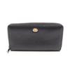 Used Around Long Wallet 575988 Leather Black Used Unisex