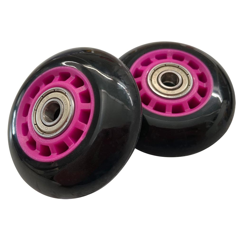 RANGS Replacement for Lipstick Deluxe 68mm 2-Piece Wheels, Black/Pink, Mini,