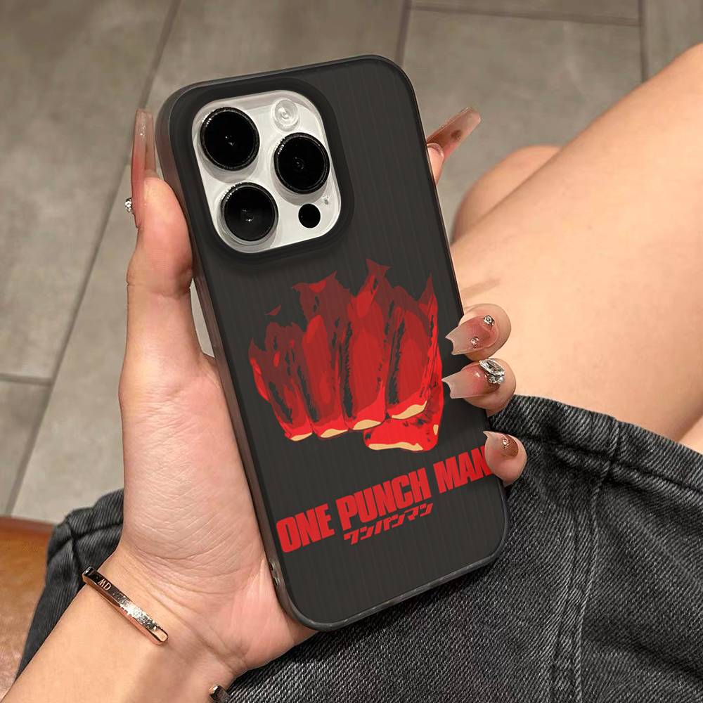 Superhero Anime One Punch Man For IPhone 17 16 15 14 Plus 13 12 11 Pro Max With Shockproof Protective Phone Cover