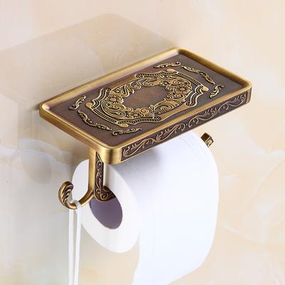 Tuvalet Kağıdı Tutucu Duvara Monte Vintage Klasik Banyo Antika Rulo Doku Tutucu Banyo Aksesuarları