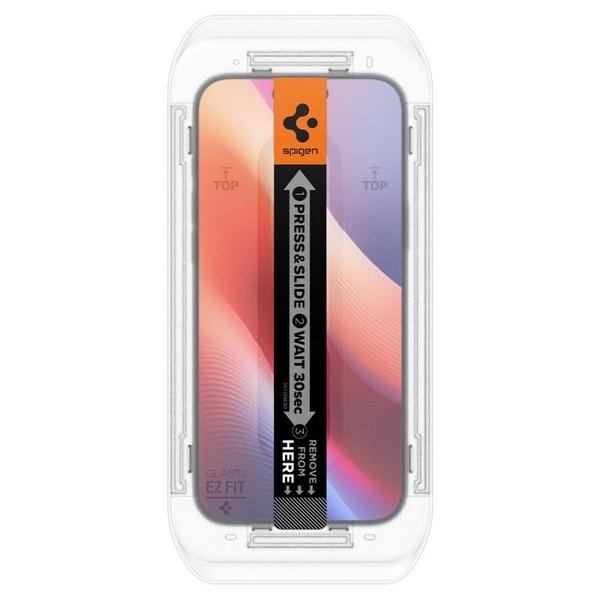 Szkło hartowane do iPhone 16 Pro Max Spigen 9H, oleofobowa, pełne pokrycie