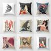 Cushion Covers Japanese Mythology Printed Pillow Cases for Bedroom Living Room Home Decor