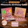 Foldable Happy Birthday Greeting Card Pop Up Blessing Cake Holiday Card  Birthday Gift