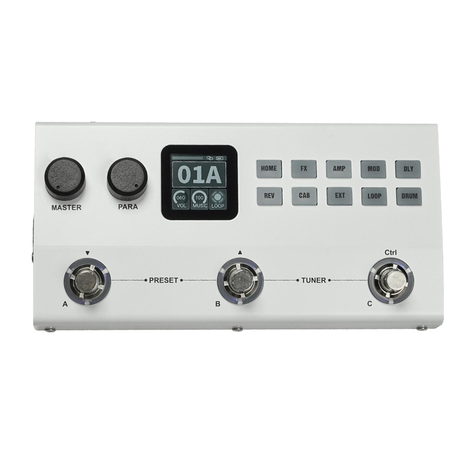 Guitar Effects Processor Multi Effects Pedal Multi Sounds AI Tone Clone Amp Simulator IR Loading Looper Drum Machine