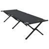 Folding Camping Bed Black 193 X 69 X 45 Cm