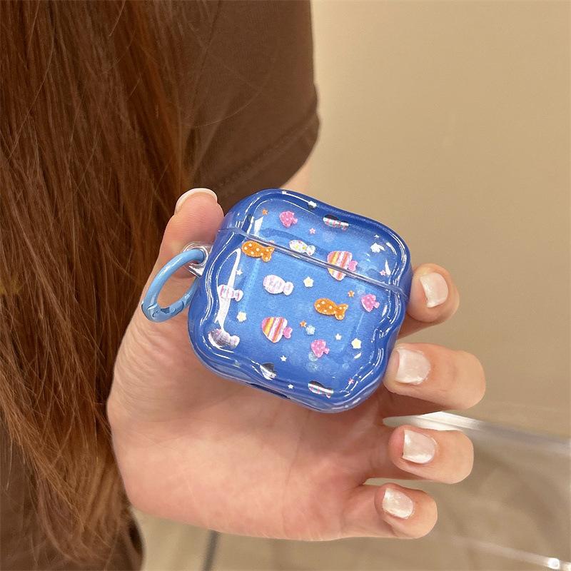 Underwater World Full Screen Colorful Fish for AirPods 1 /pro1 Earphone Protective Case Cover Two or Three Generations of New Models