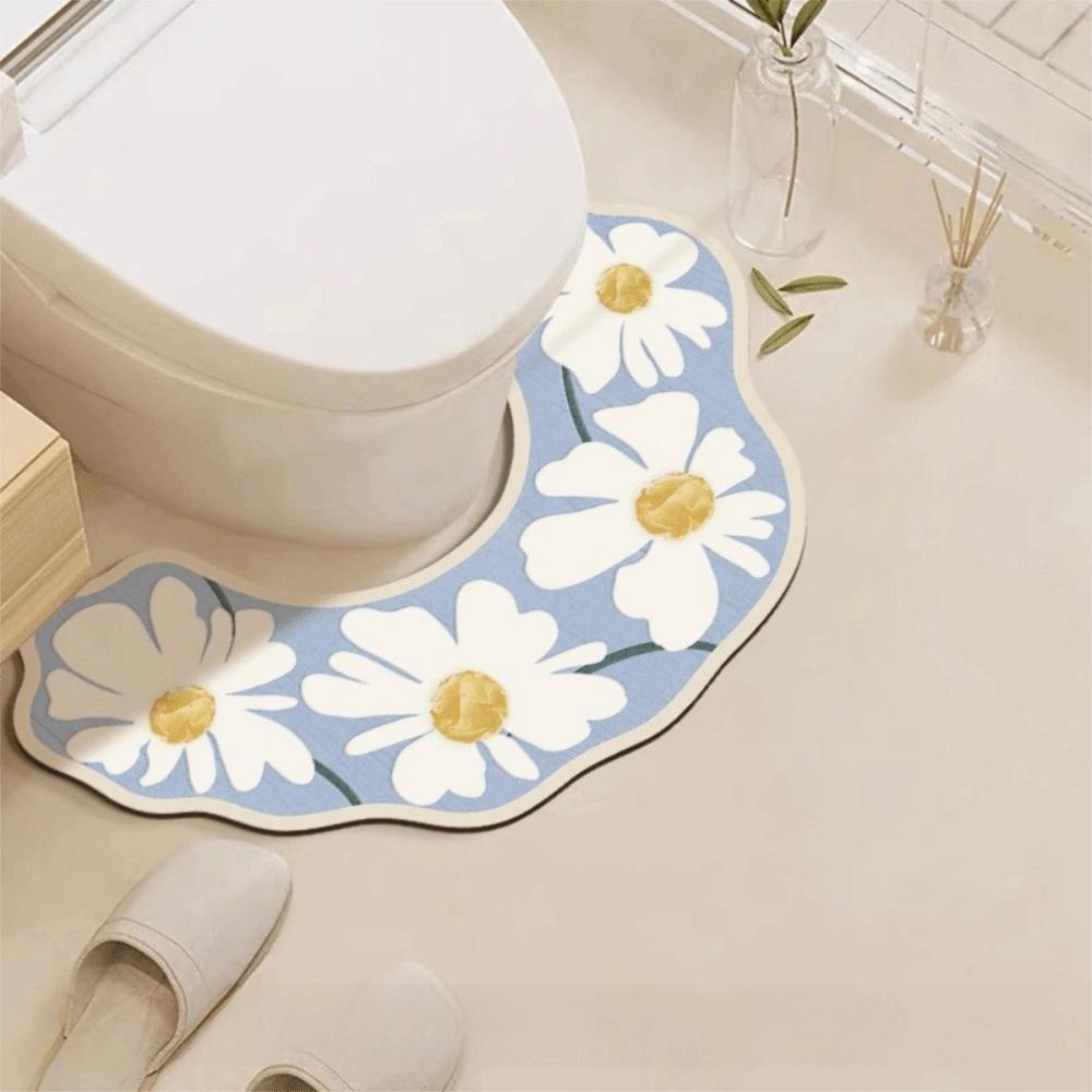Süße Dicke Badezimmermatte Rutschfest Super Saugfähig Badteppich Speziell geformt Schnelltrocknend Toilettentür-Matte Heimdekoration