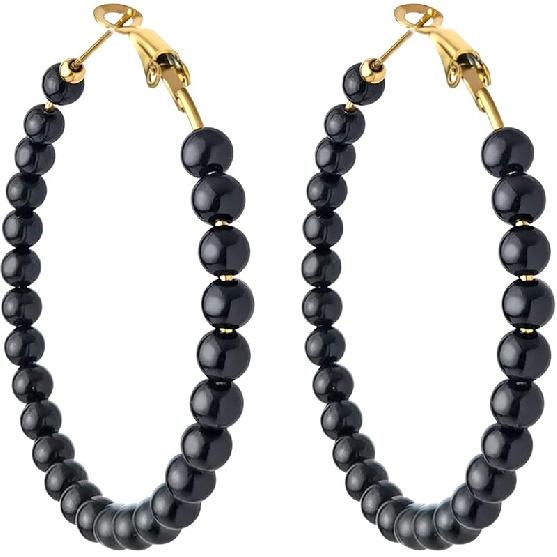 Pearl Hoop Earrings for Women Fashion Dangle Hypoallergenic Layer Earrings Drop Dangle Earrings Gifts for Women