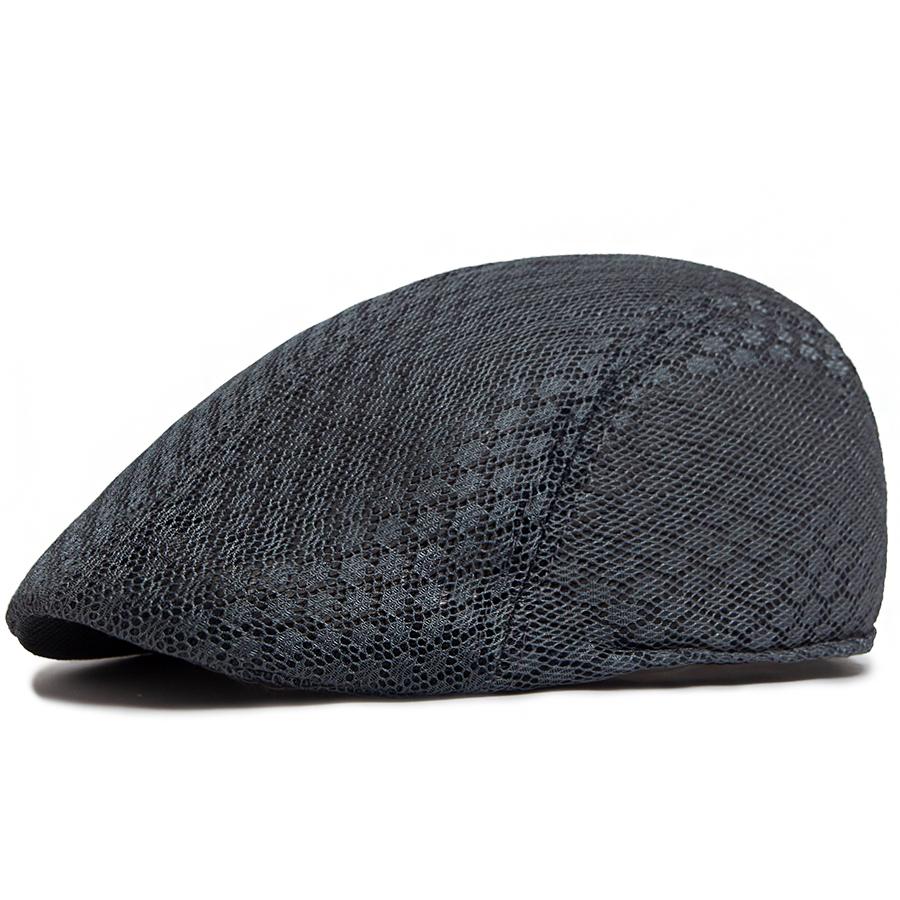 Dames Baret Mode Heren Mesh Pet Casual Effen Baretten Vrouwelijke Zomer Zachte Top Vizier Hoed Voor Mannen 55-59cm Hoofdomtrek Unisex