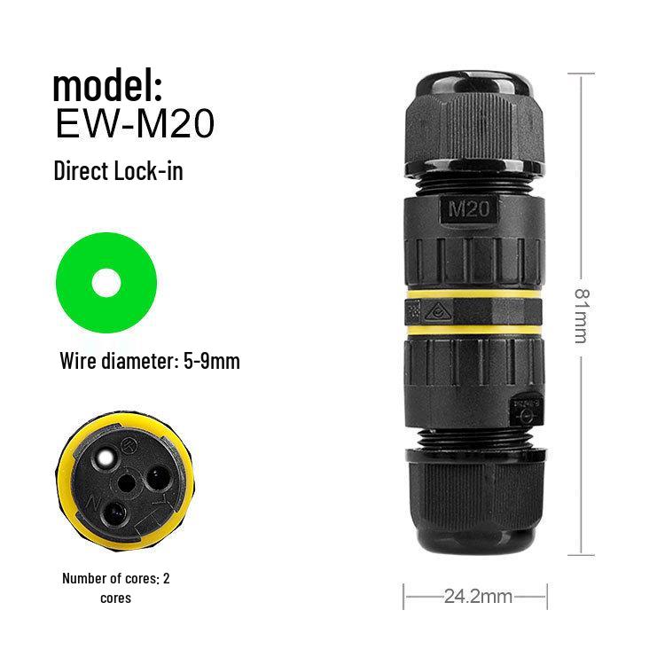 M20 IP68 Waterproof 2-6 Core Outdoor Cable Connector for Landscape Lighting