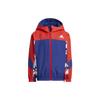 Reversible Color Block Logo Hooded Zip Jacket Kids Jackets H40298