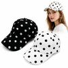 Trendy Soft-top Polka Dot Baseball Cap Wide Brim Adjustable Casual Hat Sun Protection Lightweight Sun Hat For Women Men