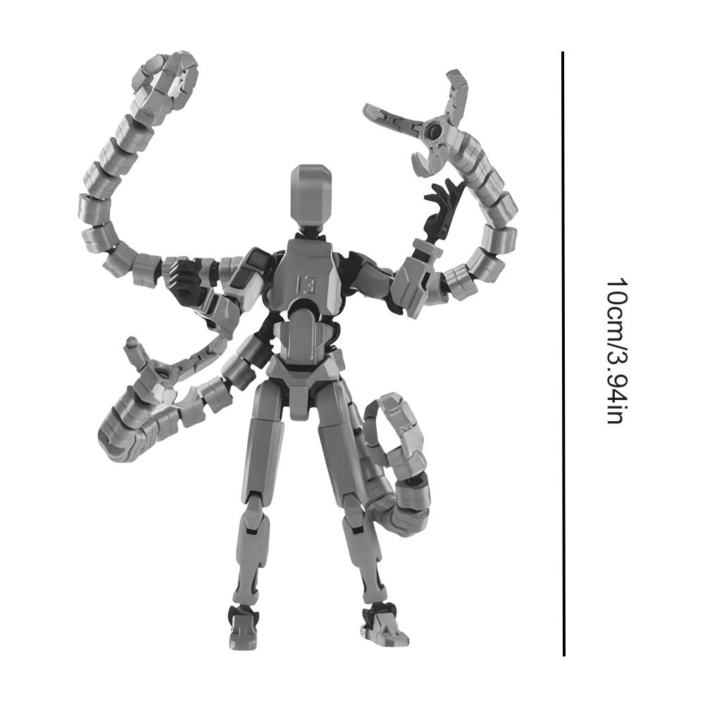 New 13 Robot Action Figure with Multiple Accessories Multi-Jointed Action Figures Action Figures Toys Home Desk Decoration Gifts