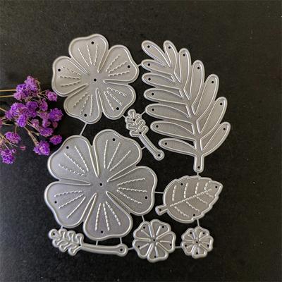Flower and Leaf Set Design Style Metal Cutting Die Stencil for DIY Scrapbooking Album Photo Embossing Paper Card Craft Decor