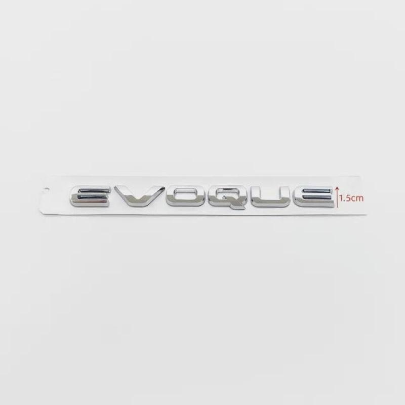 3D ABS betűk EVOQUE autómatrica hátsó csomagtartó jelvény matrica autó hátsó embléma matrica R-ANGE RO-VER P250 P300 stílustartozékokhoz Siilver matt fekete színű