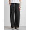 Men's Spring/Summer Loose Straight Leg Ice Silk Trousers - Wide Leg Tencel Drape Casual Pants
