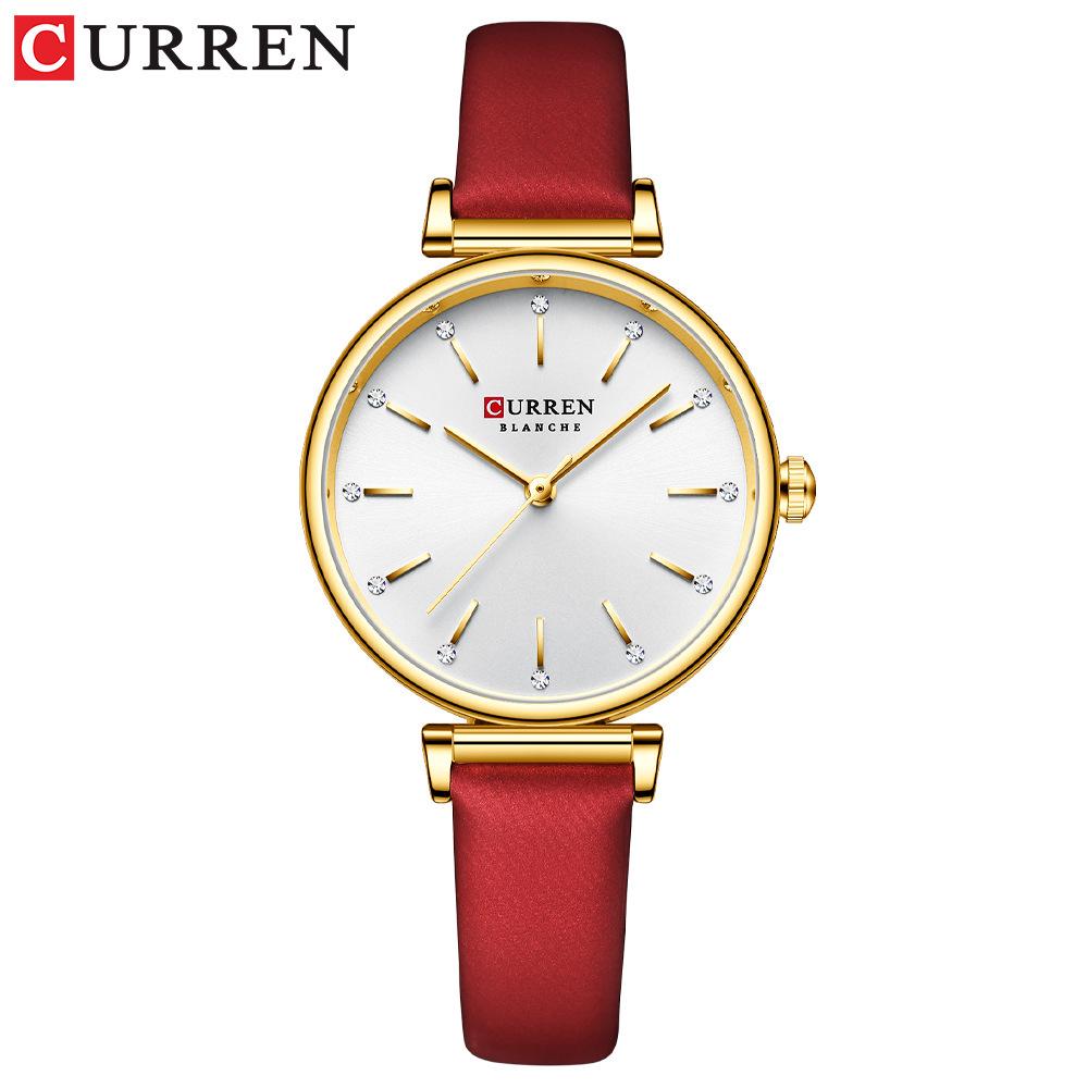 Curren Karin 9081 Damenmode Lederarmband Armbanduhr - Einfaches, Schönes, Trendiges Jugenddesign