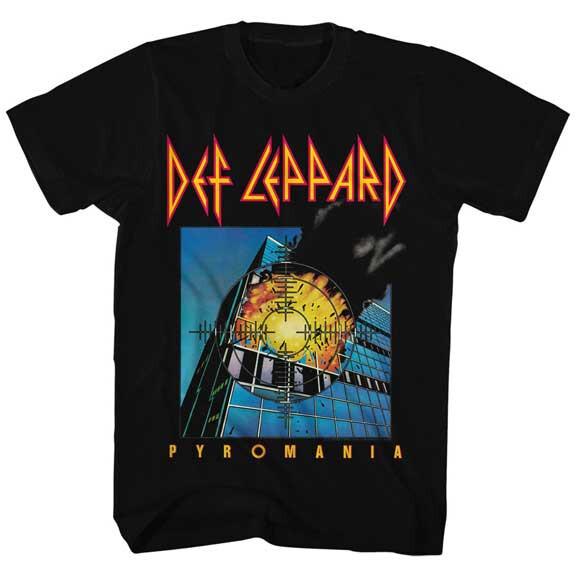 Def Leppard Pyromania Album Cover Men T Shirt Rock Band Music Merch XXL