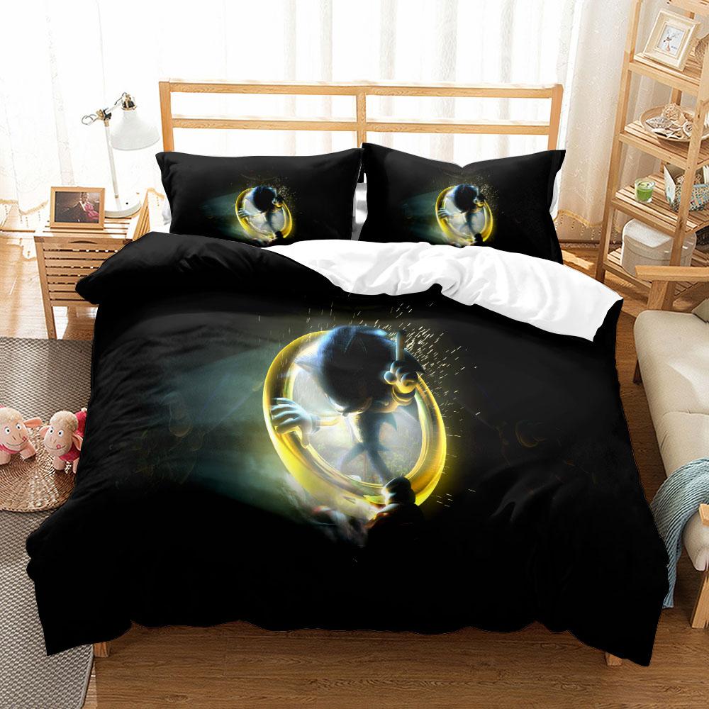 Anime Fairy Tails Kids Bedding Set King Queen Double Full Twin Single Size Hedgehog Bed Linen Set