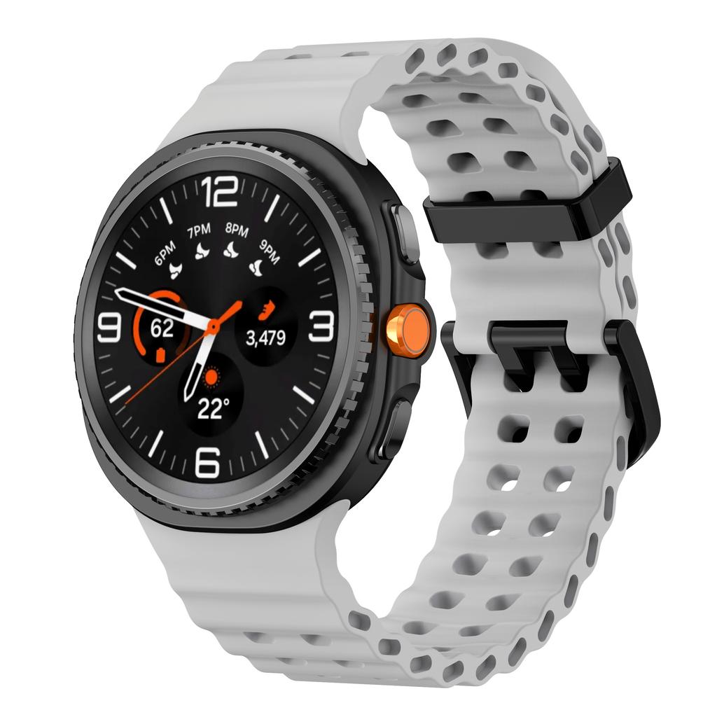 Ocean Band For Samsung Galaxy Watch Ultra Strap 47mm Accessories Sport Silicone Bracelet Correa Galaxy Watch 8/8 Classic Strap