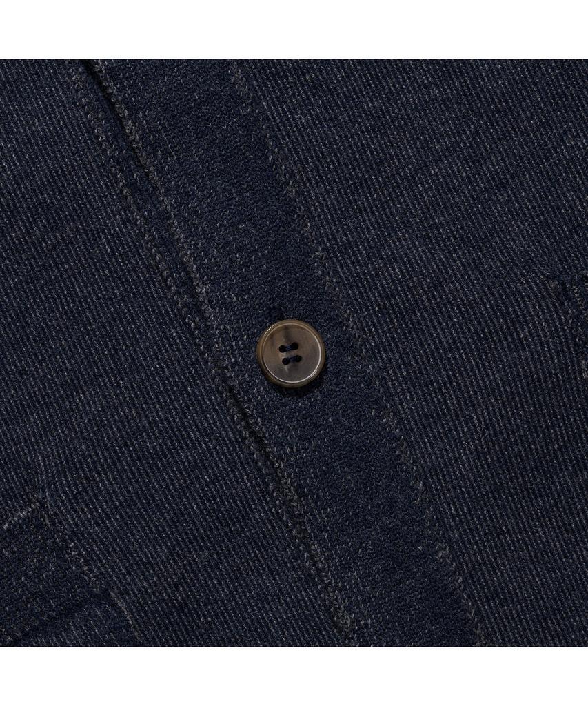 Prodeshirt Vintage Two-Tone V-Neck Cardigan (Navy)