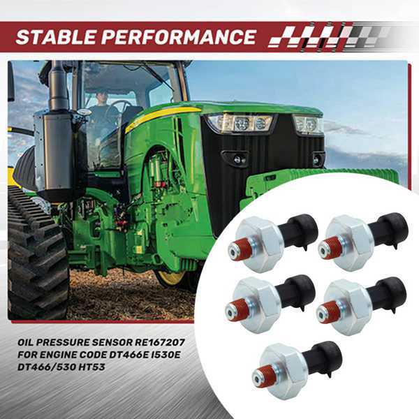 Set of 5 RE167207 John Deere Pressure Sensor Compatible Parts