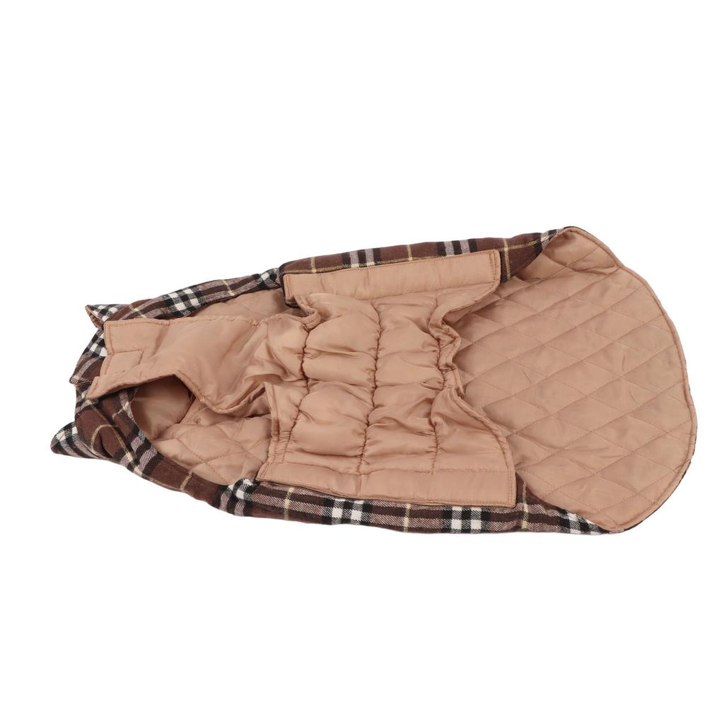 Hunde-Wintermantel, Weste, weiche Polyester-Baumwolle, Herbst, Haustier, kaltes Wetter, Jacke für große Hunde, Kaffee