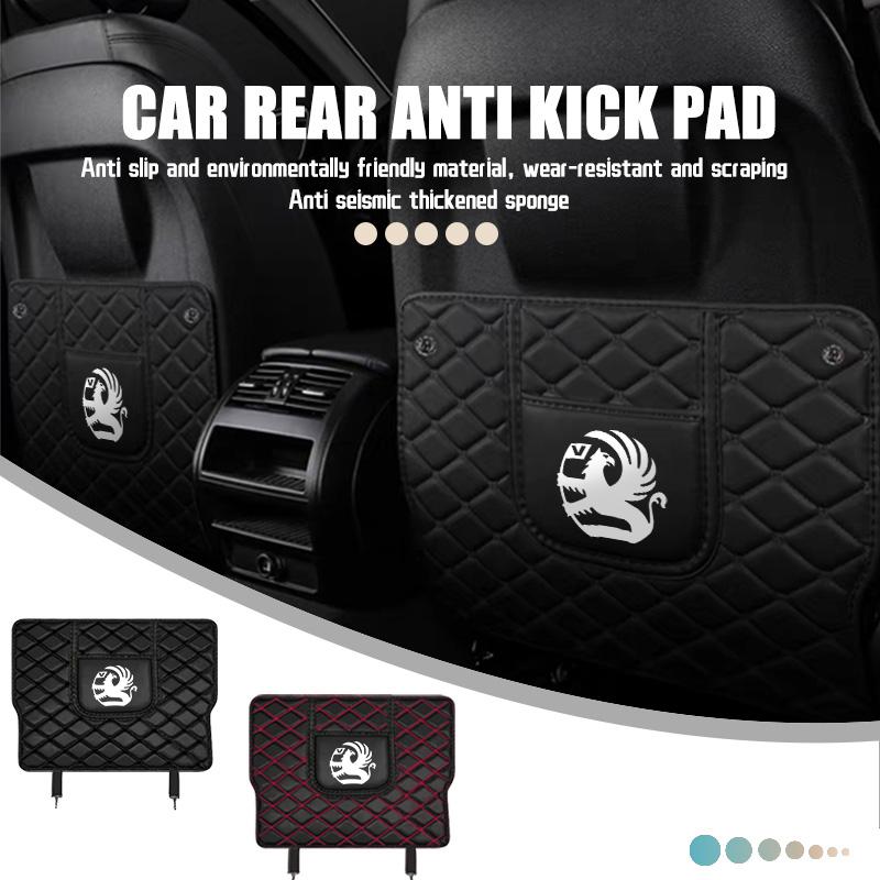 Leather Car Seat Anti Kick Pad Cover Seat Back Protector Interior Accessories For Vauxhall Tigra Corsa VXR Astra D G J H Zafira