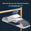 10pcs 360 ° Swivel Hook Plastic Hangers, U-shaped Opening, Non-slip, Space Saving, 0,5 Cm Thick, 41,5 Cm Long Clothes Hanger
