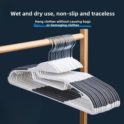 10pcs 360 ° Swivel Hook Plastic Hangers, U-shaped Opening, Non-slip, Space Saving, 0,5 Cm Thick, 41,5 Cm Long Clothes Hanger