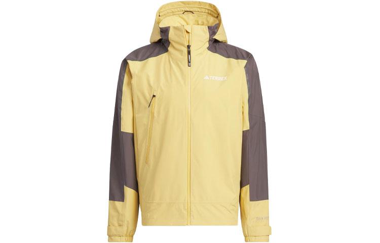 Adidas Waterproof And Windproof Windbreaker Jacket Men s Light Yellow IS0285 XXL