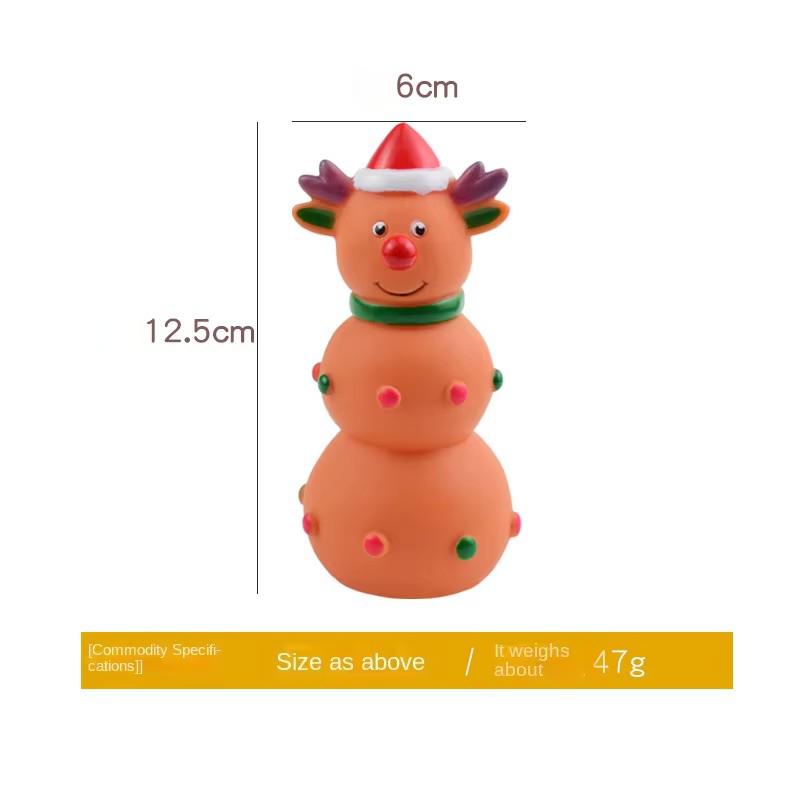 

Squeaky Dog Rubber Toys Bite Resistant Dog Latex Chew Toy Animal Shape Puppy Sound Toy Pet Supplies For Small Medium Dog оленевий