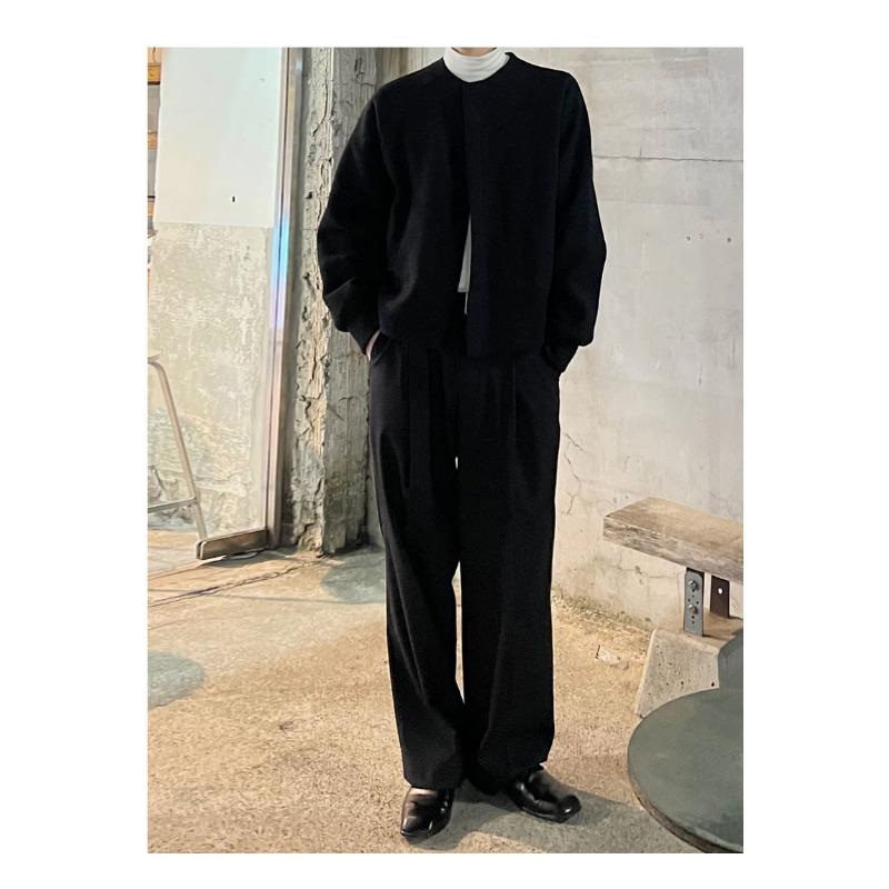 Koreanischer Trend Strickjacke für Herren Schön Lässig Vielseitig Trendig Freizeitmantel Pullover Jacke