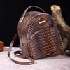 Independent Station Handheld Shoulder Women's Bag Retro Bag Multi Color Crocodile Pattern