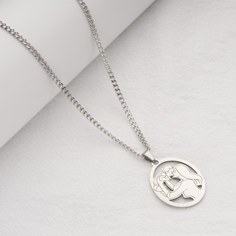 Mother s Day Gift for Mother, Child, Family, Parent-child Necklace 60CM