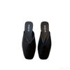2025 New Summe Fashionable Casualr Outerwear Baotou Half Dragged Women's Shoes Elegant Square Closed Comfortable Flat Shoes
